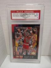 Michael Jordan Bulls 1999 UD Career Collection #16 graded PAAS Mint 9