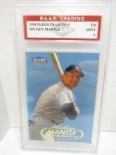 Mickey Mantle Yankees 1998 Fleer Tradition #536 graded PAAS Mint 9