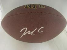 Maxx Crosby of the Vegas Raiders signed autographed full size brown football PAAS COA 336