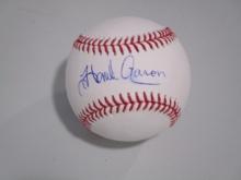 Hank Aaron of the Atlanta Braves signed autographed baseball Steiner COA