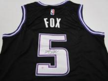 De'Aaron Fox of the Sacramento Kings signed autographed basketball jersey PAAS COA 211