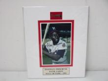 Hank Aaron of the Milwaukee Braves signed autographed 4x6 matted photo COA 233