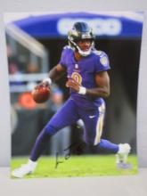 Lamar Jackson of the Baltimore Ravens signed autographed 8x10 photo AAA Holo 653