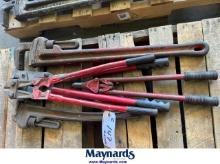 Bolt Cutters and Pipe Wrenches
