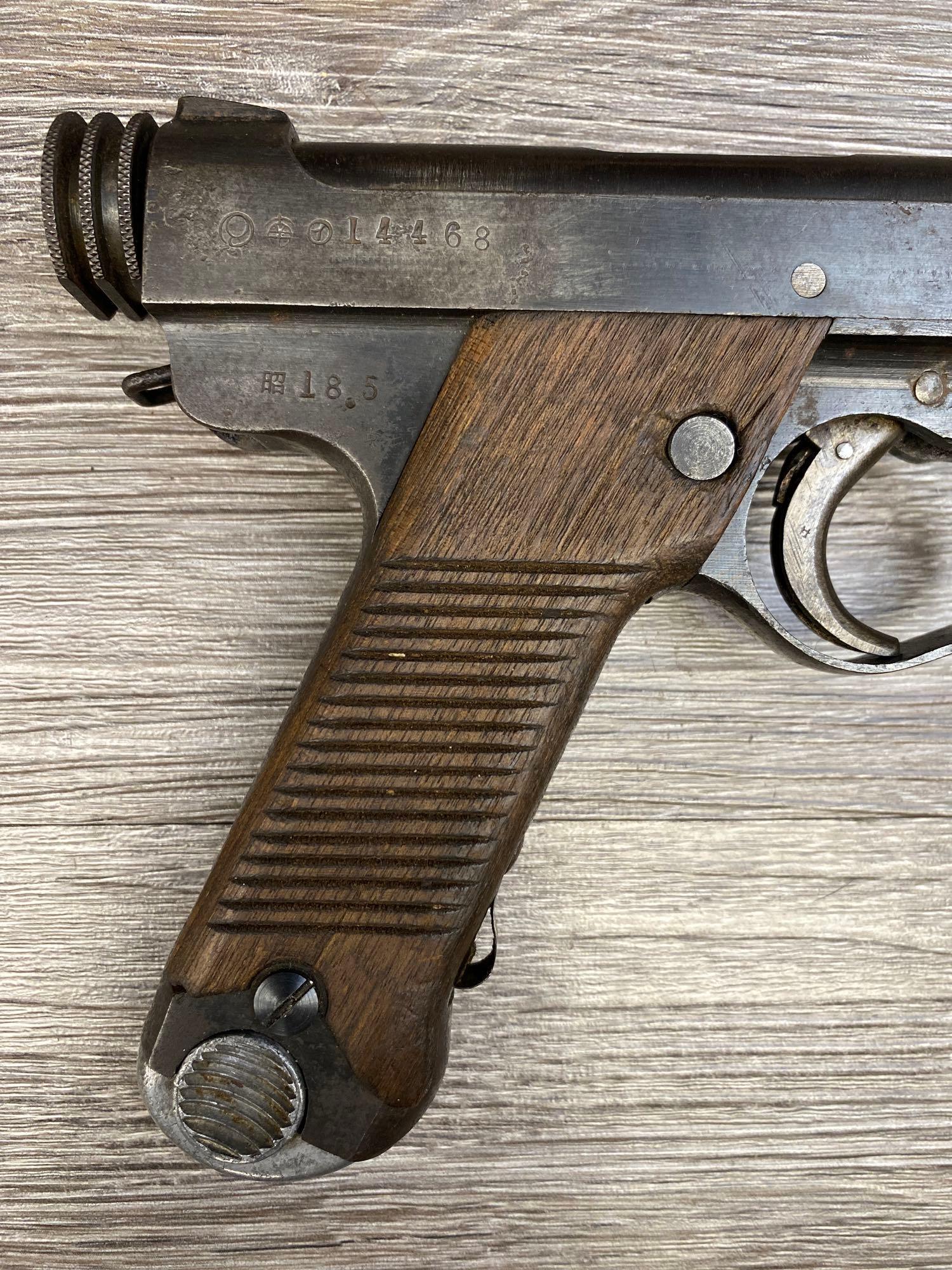 WW II ERA JAPANESE NAMBU TYPE 14 SEMI-AUTO PISTOL