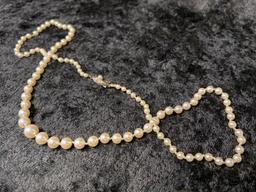 23" Strand of Fine Quality Akoya Pearls