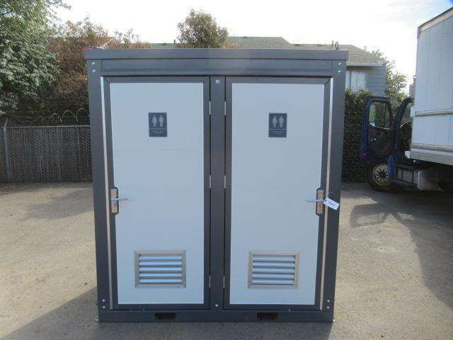 2024 BASTONE PORTABLE RESTROOM W/ (2) SEPARATE STALLS (UNUSED)