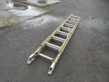 18' FIBERGLASS EXTENSION LADDER