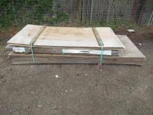 (39) ASSORTED SIZE PLYWOOD BOARDS
