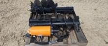 WOLVERINE SKID STEER AUGER WITH 12" & 18" BITS