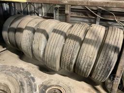 QTY OF 20 VARIOUS SIZE TIRES, SOME WITH RIMS, INCLUDES
