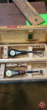 Standard Gage Co. Dial Bore Gages W/ Wood Cases