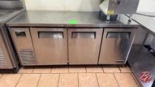 Turbo-Air JUR-72 Stainless Worktop CoolerW/Casters