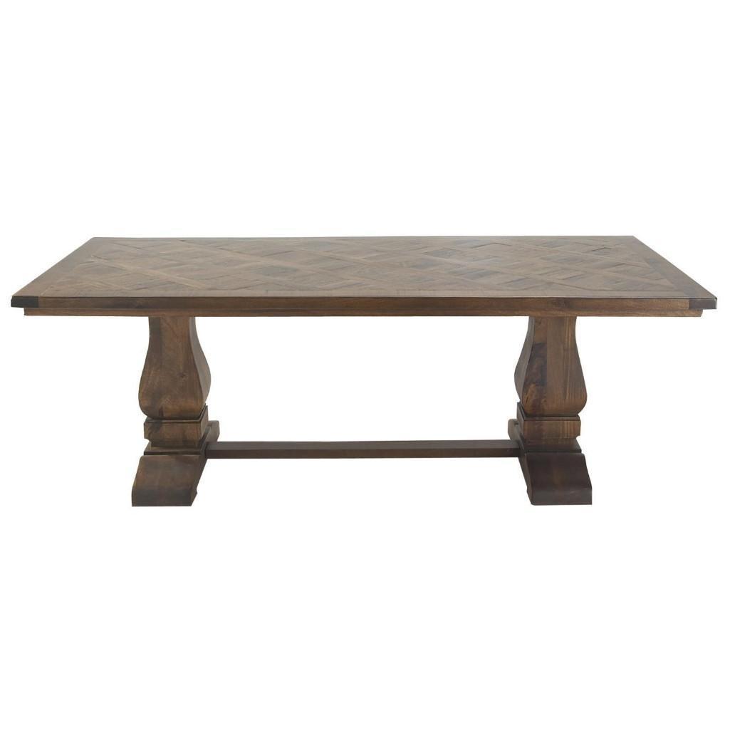 Zimlay Traditional Brown Mango Wood Dining Table