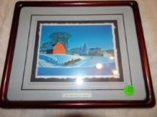 Dale Nichols David City Red Barn Picture "John comes home for Christmas"