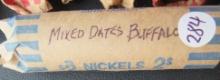 Roll of Mixed Date Buffalo Nickel