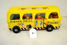Fisher Price school bus & kids