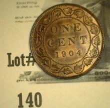 1904 Edward VII Canada Large Cent, Very Choice BU.
