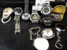 (8) Watches, all appear to need batteries. Quite a variety.