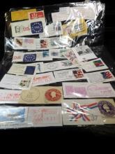 (33) miscellaneous Stamps, all used and cut from envelopes with special post marks and etc.