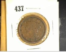1848 U.S. Large Cent, VF.