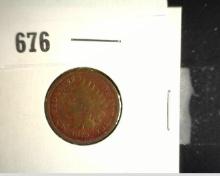 1879 Indian Head Cent, Good, red toning.