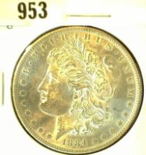 1884 O Morgan Silver Dollar, Uncirculated.