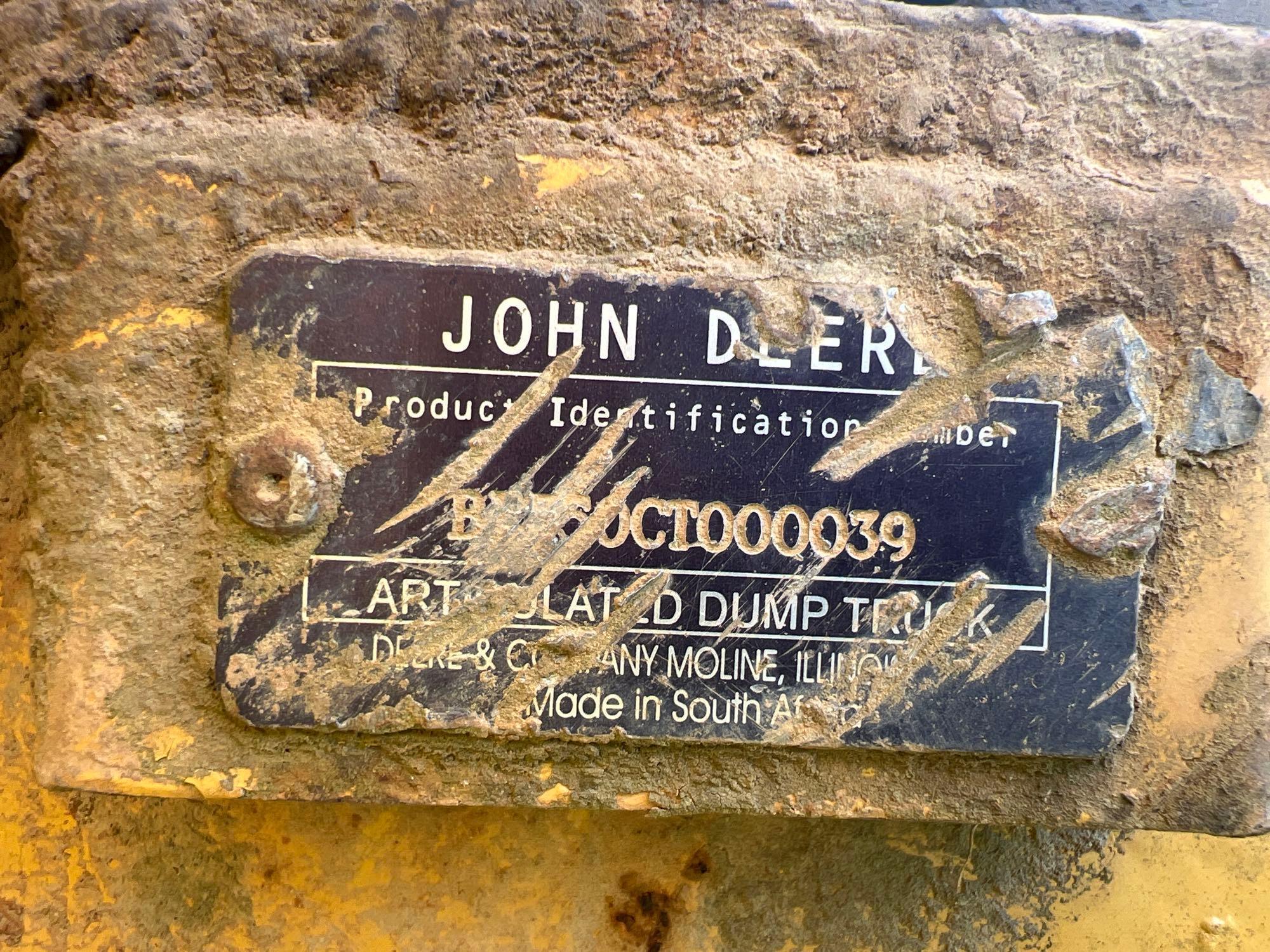 (INOP) JOHN DEERE 350C 6X6 OFF ROAD DUMP TRUCK