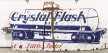 8.5ft SSP Crystal Flash Line Tank Car Adv. Sign