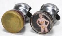 (2) Vintage Nude Pin-Up Girl Suicide Brodie Knobs