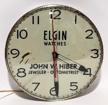 Vintage Elgin Watches Advertising Pam Clock