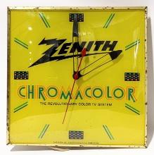 Vintage Zenith Chromacolor Advertising PAM Clock