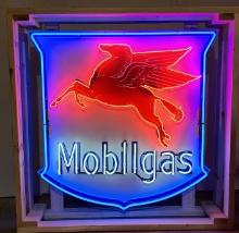 Mobilgas Animated Tin Neon Sign