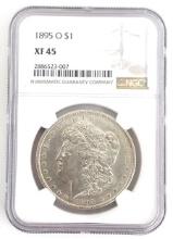 1895-O U.S. Morgan Silver Dollar NGC XF 45