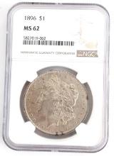 1896 U.S. Morgan Silver Dollar NGC MS 62
