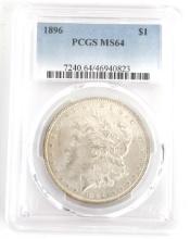 1896 U.S. Morgan Silver Dollar PCGS MS 64