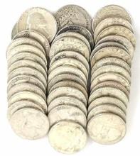 $10 Face Value 90% Silver Washington Quarters