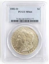 1882-O U.S. Morgan Silver Dollar PCGS MS 64