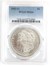 1883-O U.S. Morgan Silver Dollar PCGS MS 64