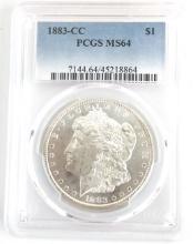 1883-CC U.S. Morgan Silver Dollar PCGS MS 64