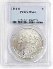 1884-O U.S. Morgan Silver Dollar PCGS MS 64