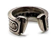 Sterling Silver Chrome Hearts Ring