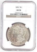 1894 U.S. Morgan Silver Dollar NGC AU 58