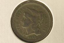 1865 THREE CENT PIECE (NICKEL)