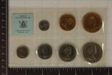 1965-7 COIN NEW ZEALAND SPECIMEN SET. LAST