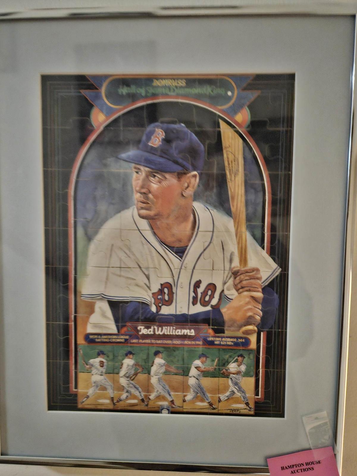 DONRUSS TED WILLIAMS FRAMED PUZZLE
