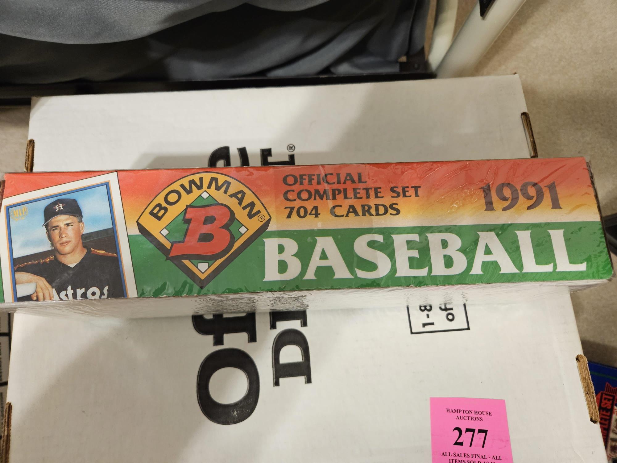 1991 BOWMAN BOX OF BASEBALL CARDS
