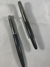 TWO PARKER FOUNTAIN PENS - VACUMATIC FILL