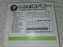 MACKIE MIX12FX 12 CHANNEL COMPACT MIXER W/EFFECTS