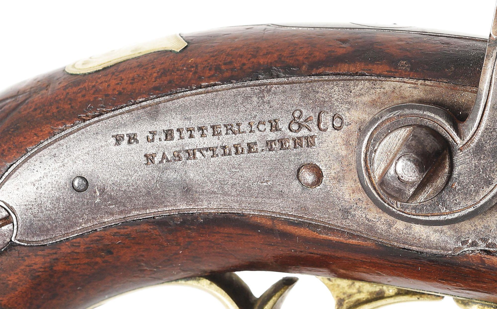 (A) F.J. BITTERLICH TENNESSEE PERCUSSION POCKET PISTOL.